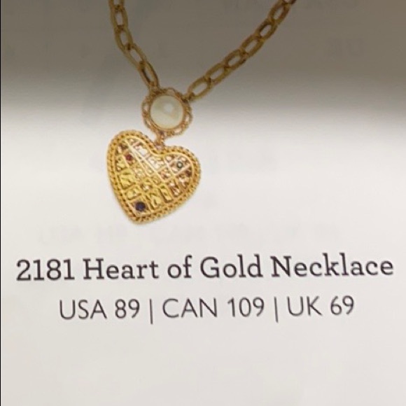Cabi Heart Of Gold Necklace | Poshmark